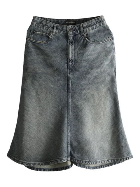 Balenciaga flared denim skirt - Blue - zdjęcie produktu nr 1