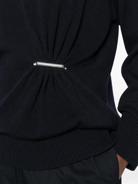 TWINSET gathered sweater - Blue