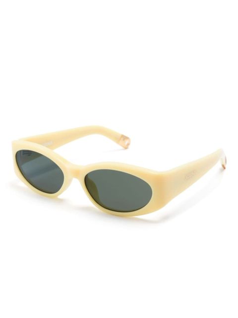 Jacquemus Les Lunettes oval-frame sunglasses - Yellow