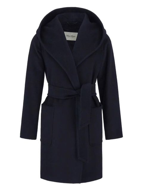 Max Mara Rialto hooded belted coat - Blue - zdjęcie produktu nr 1