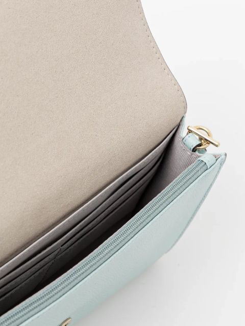 Furla torebka skórzana kolor turkusowy WE00675.ARE000.AQ0001007