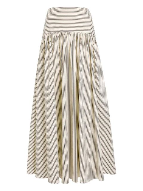 STAUD Procida striped skirt - Neutrals - zdjęcie produktu nr 1