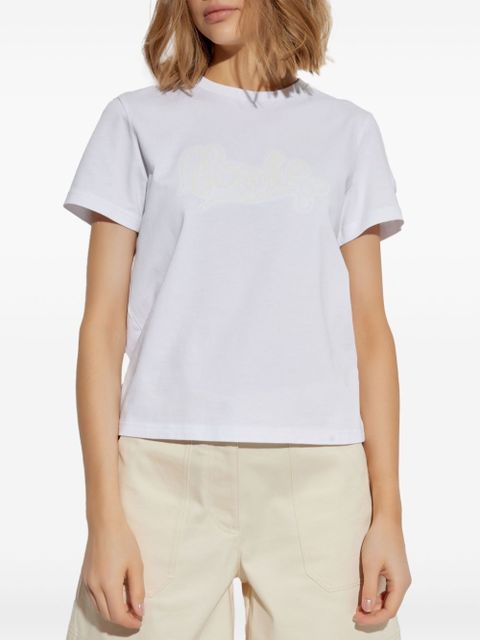 Moncler logo-embroidered T-shirt - White - zdjęcie produktu nr 2
