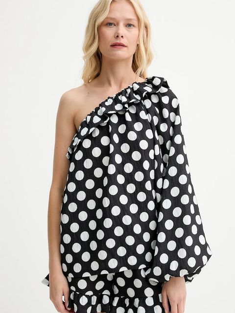 The Sleeper bluzka damska kolor czarny wzorzysta GATP01G097N - zdjęcie produktu nr 1