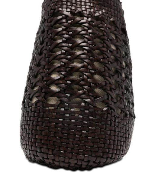 DRAGON DIFFUSION Santa Cano braided-handle tote bag - Brown