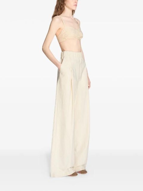 DRIES VAN NOTEN pleated wide pants - Neutrals