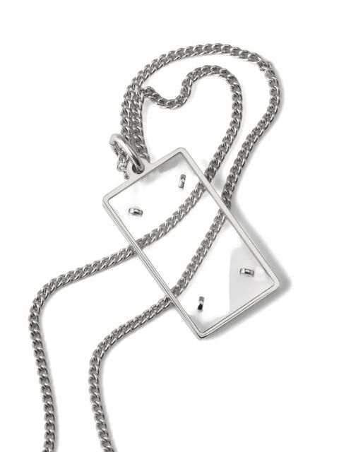 Maison Margiela Four Stitches pendant necklace - Silver