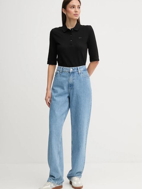 Lacoste t-shirt bawełniany kolor czarny - zdjęcie produktu nr 2