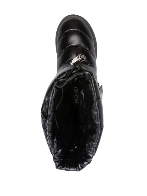 Moncler Gaia logo-patch snow boots - Black