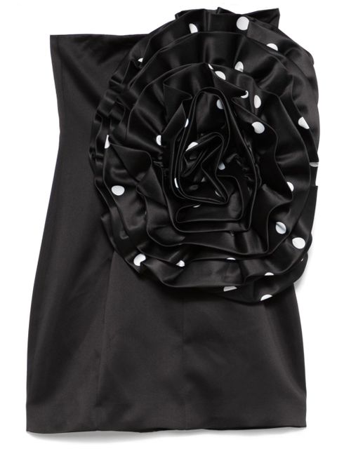 ROTATE BIRGER CHRISTENSEN Big Flower mini dress - Black - zdjęcie produktu nr 1
