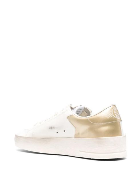 Golden Goose Stardan metallic-trim sneakers - White