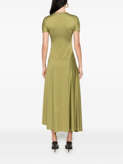 Victoria Beckham zip midi dress - Green