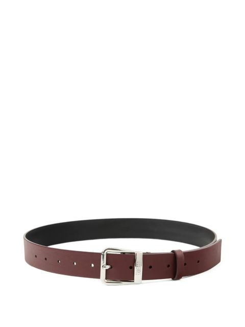 MM6 Maison Margiela engraved-logo leather belt - Red - zdjęcie produktu nr 1