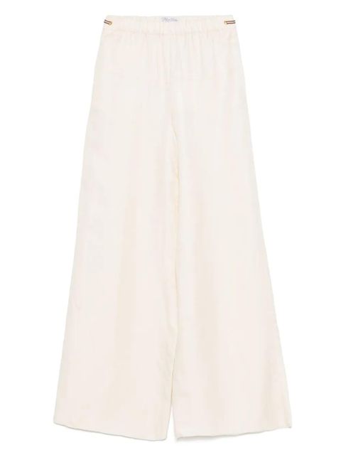Max Mara linen-blend wide-leg trousers - Neutrals - zdjęcie produktu nr 1