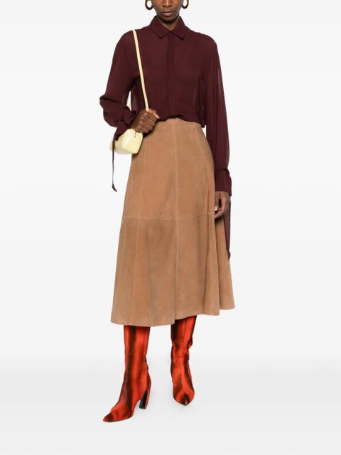 The Frankie Shop tie-cuff shirt - Red