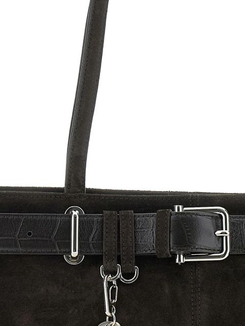 Osoi small Brocle suede belt shoulder bag - Brown