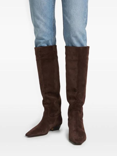 KHAITE The Marfa 35mm knee-high boots - Brown