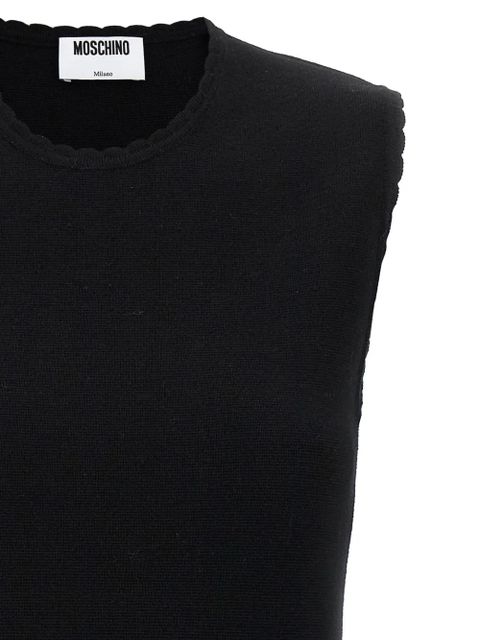 Moschino chain-embellished mini dress - Black