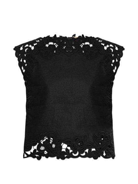Cult Gaia floral-panel blouse - Black - zdjęcie produktu nr 1