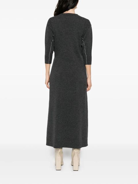 Rabanne layered midi dress - Grey