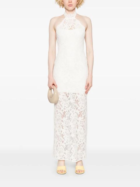 MANURÍ Cherie lined dress - White