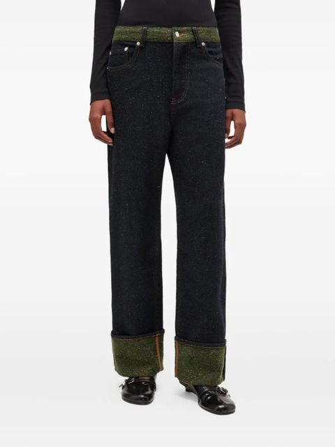 GANNI buttoned jeans - Blue