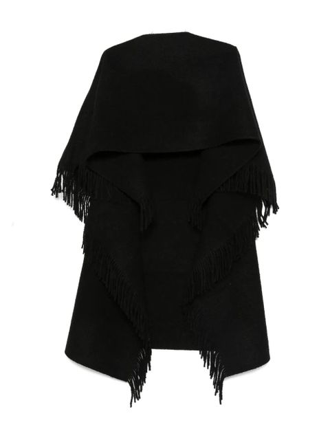 TOTEME fringe-detailing scarf - Black - zdjęcie produktu nr 1