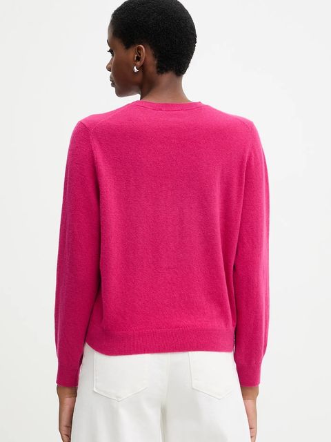 United Colors of Benetton sweter wełniany damski kolor różowy 1002D10BG - zdjęcie produktu nr 2