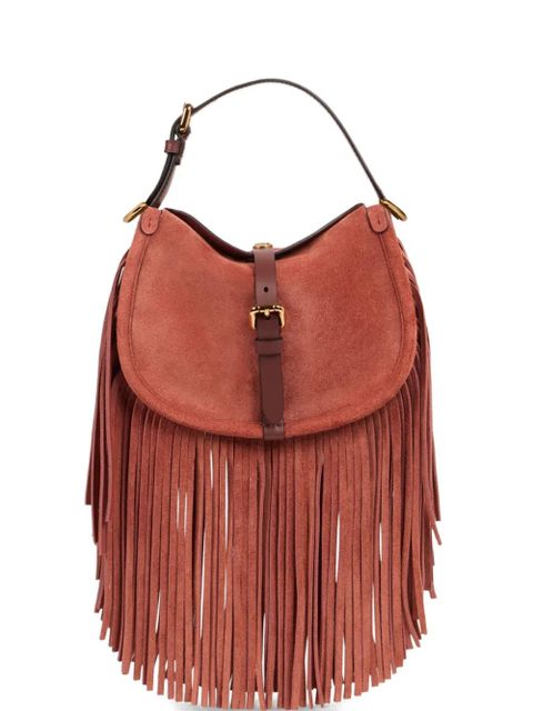 ETRO small Pony fringes suede shoulder bag - Red - zdjęcie produktu nr 1