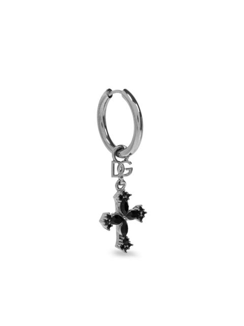 Dolce & Gabbana cross-pendant earrings - Silver