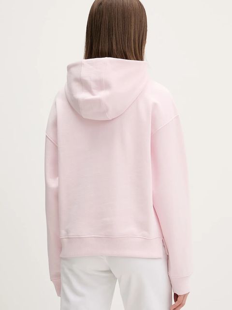 Tommy Jeans bluza bawełniana damska kolor różowy z kapturem gładka DW0DW21924 - zdjęcie produktu nr 2