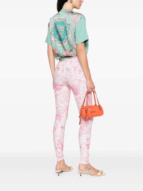 Versace decorative safety pin T-shirt - Green - zdjęcie produktu nr 2