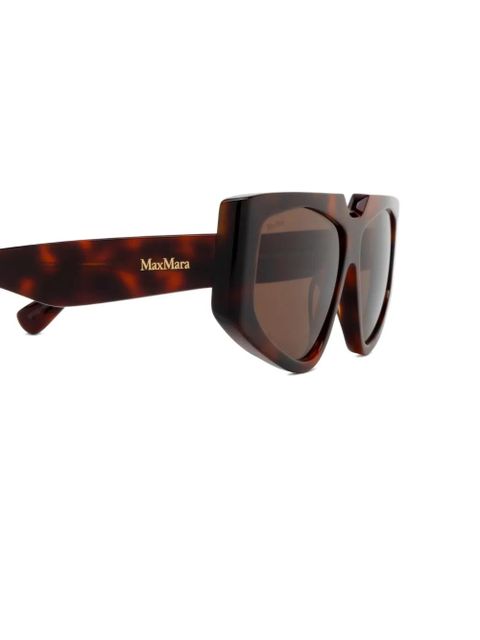 Max Mara Eyewear MM0125 geometric-frame sunglasses - Brown