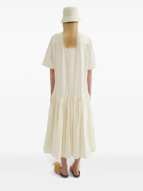 Jil Sander cotton shirt dress - Neutrals