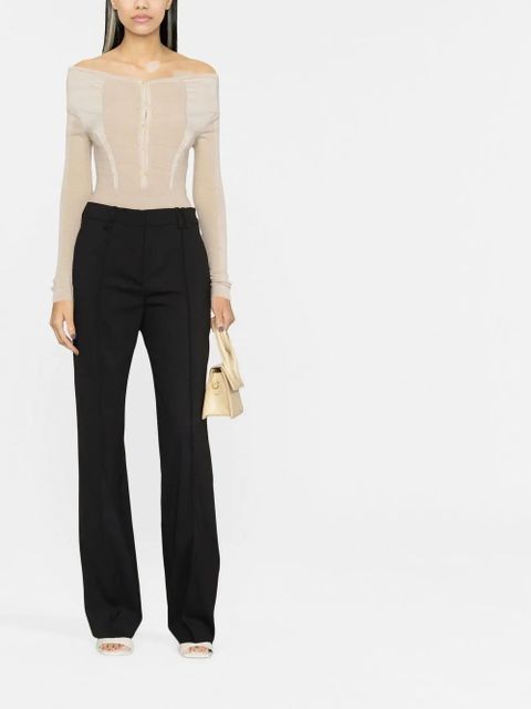 Jacquemus Camargue wide-leg tailored trousers - Black