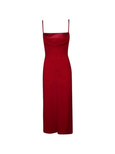 Max Mara cowl-neck spaghetti-strap midi dress - Red - zdjęcie produktu nr 1