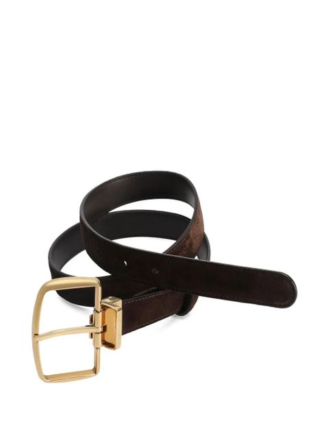Dolce & Gabbana buckle suede belt - Brown - zdjęcie produktu nr 2