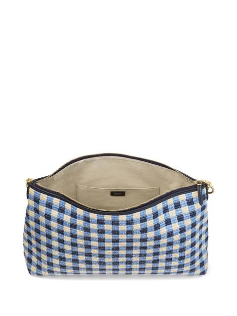 Jimmy Choo check chain shoulder bag - Blue