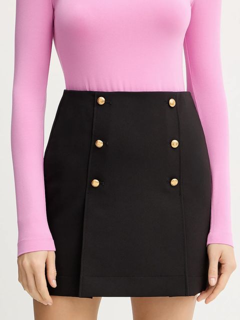 Karl Lagerfeld spódnica kolor czarny mini prosta A4W12008 - zdjęcie produktu nr 1