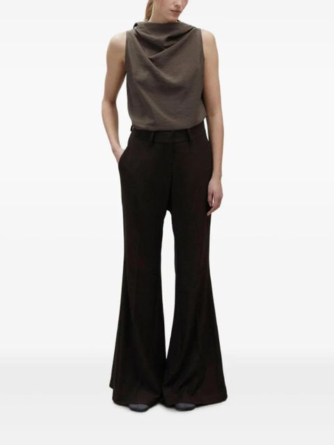 Alysi cowl-neck hooded top - Brown - zdjęcie produktu nr 2