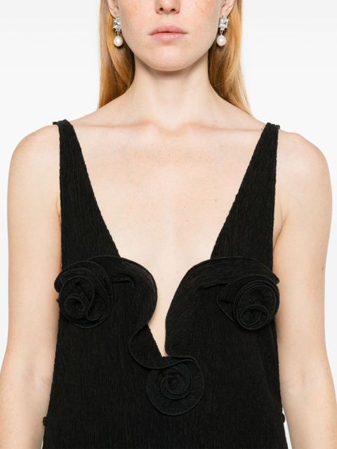 Magda Butrym crepe maxi dress - Black