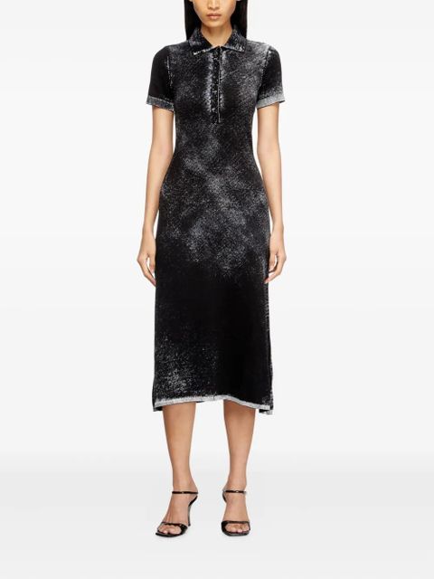 Diesel M-LOURENS embroidered polo dress - Black