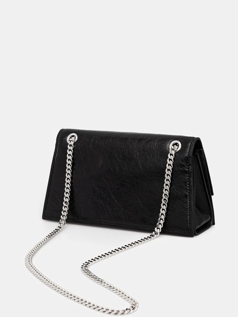 Tory Burch torebka skórzana Kira Turnlock kolor czarny 167058-001