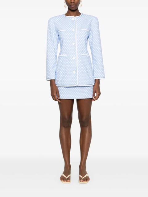 Rowen Rose polka dot mini skirt - Blue - zdjęcie produktu nr 2