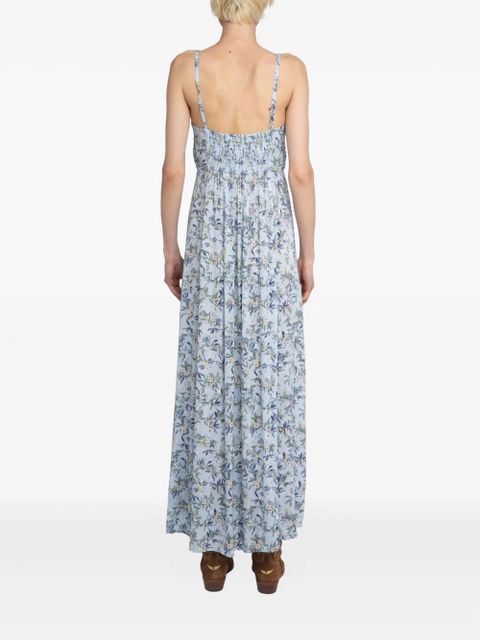 Zadig&Voltaire floral-pattern maxi dress - Blue