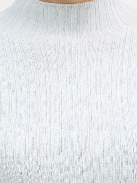 Calvin Klein Jeans sweter damski kolor niebieski lekki z półgolfem LV044D348G