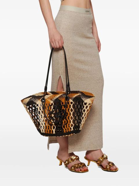 LOEWE 45mm Petal flower-embellished kitten-heel sandals - Gold