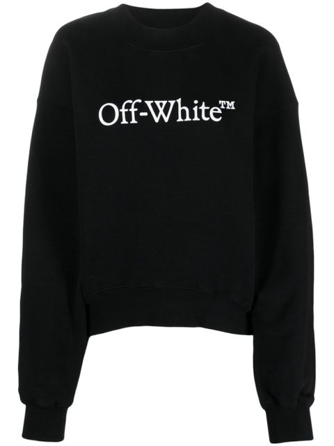Off-White Bookish logo-print cotton sweatshirt - Black - zdjęcie produktu nr 1