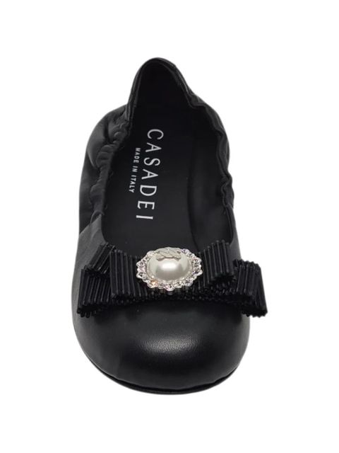 Casadei embellished ballet flats - Black