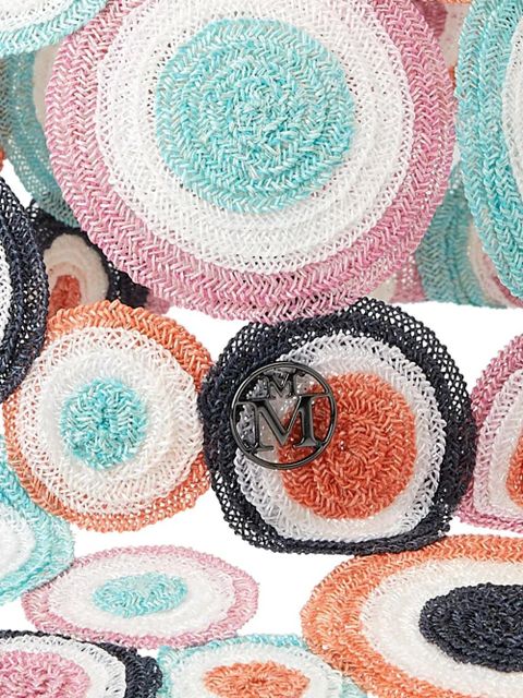 Maison Michel Pat cut-out straw hat - Blue - zdjęcie produktu nr 2